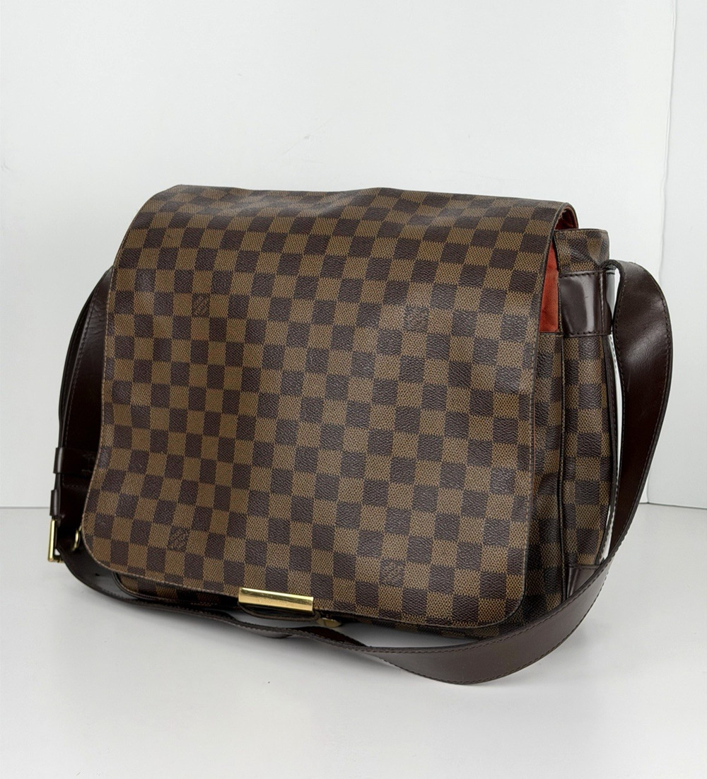 Louis Vuitton Bastille Shoulder Bag in Damier Ebene Brown Coated Canvas 2002 S09